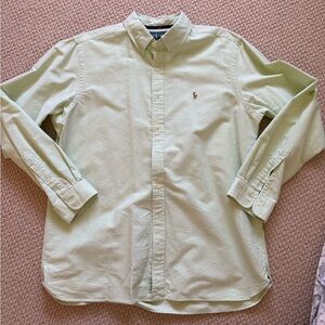 Ralph Lauren Pale Green Button-Down Oxford Shirt